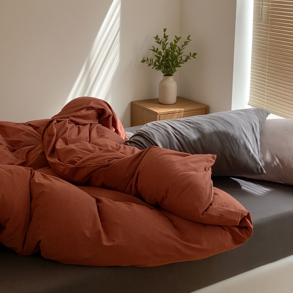 Warm Tone Jersey Knit Bedding Set