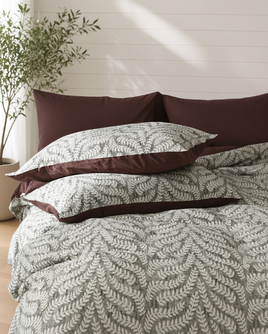 Vintage Long Staple Cotton Expertly Woven Jacquard Silky Bedding Set