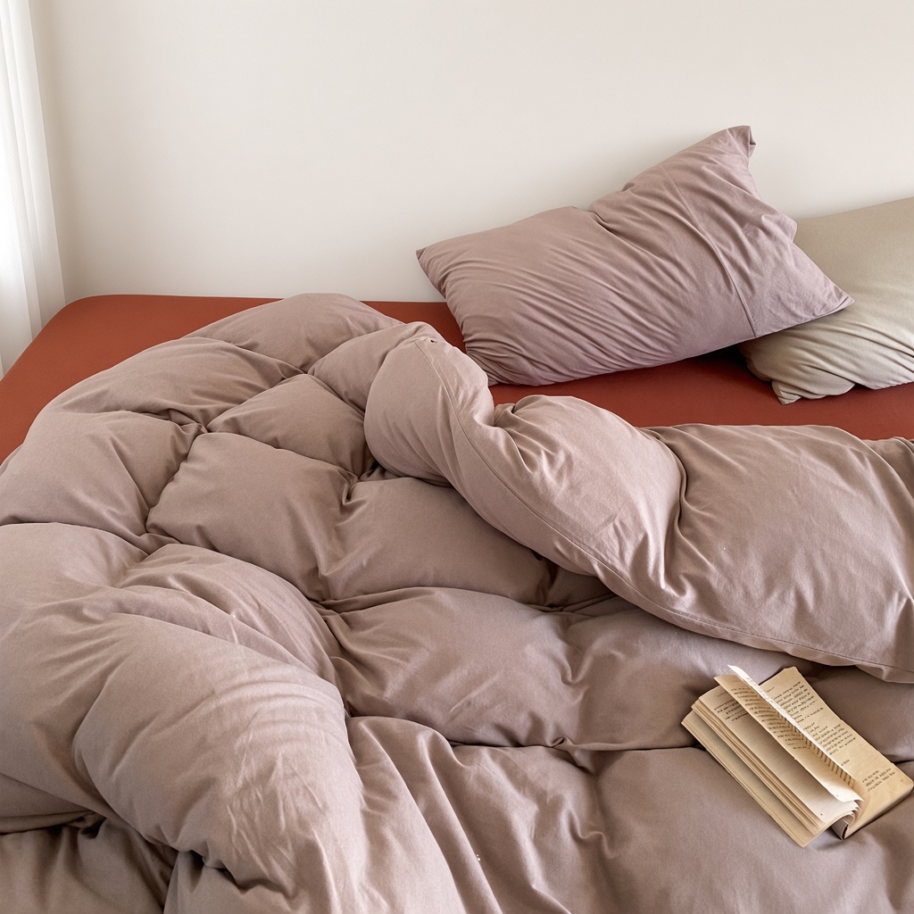 Warm Tone Jersey Knit Bedding Set