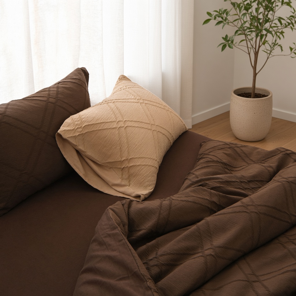Minimalist Geometric Cotton Jacquard Bedding Set