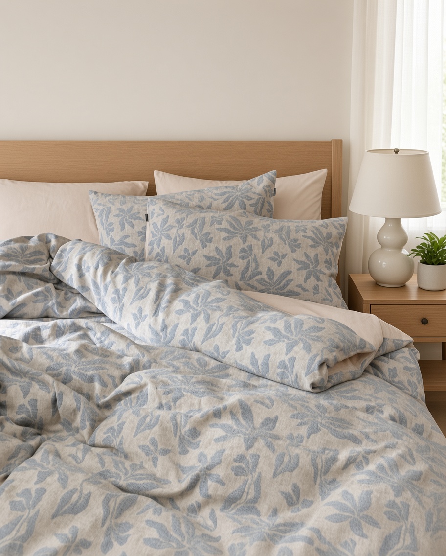 Vintage Long Staple Cotton Jacquard Silky Bedding Bundle