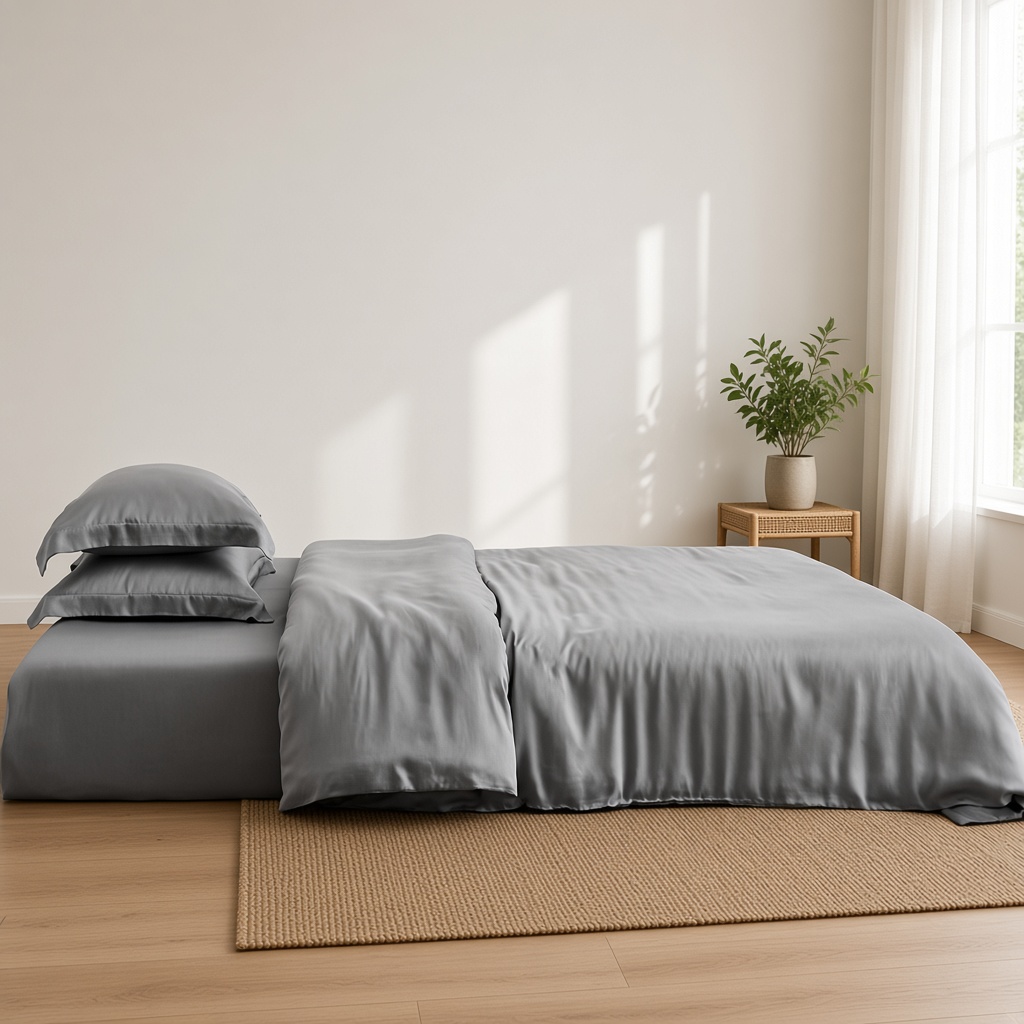 Solid Tencel Silky Bedding Set