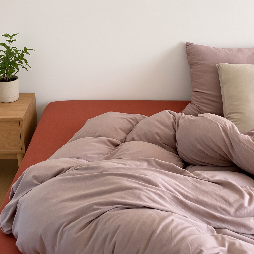 Warm Tone Jersey Knit Bedding Set