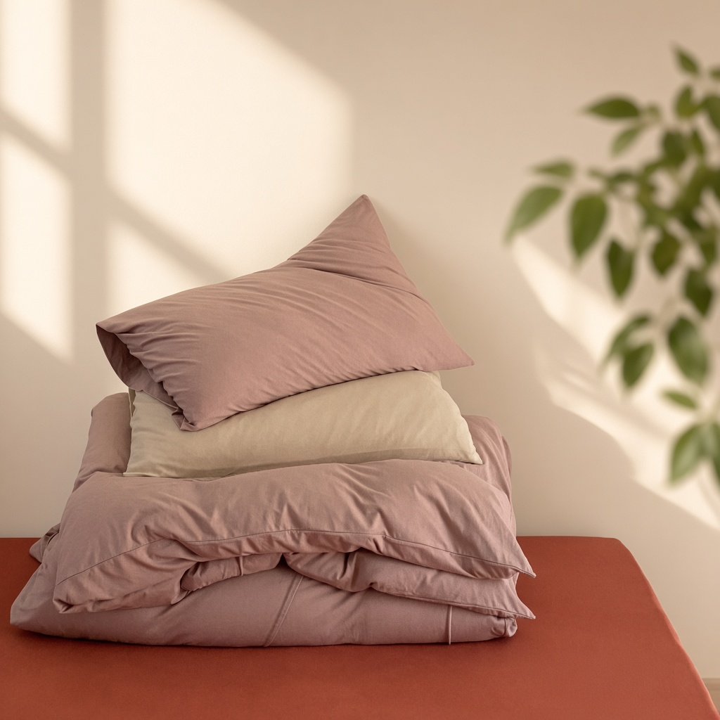 Mixed Color Jersey Knit Breathable Bedding Set