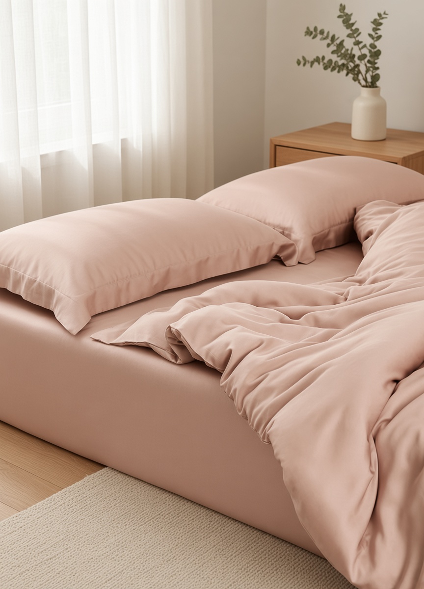 Solid Tencel Silky Bedding Set