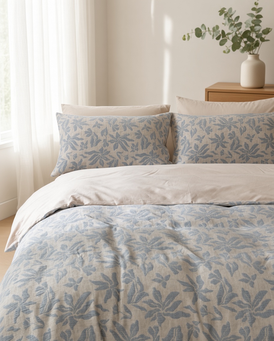 Vintage Long Staple Cotton Jacquard Silky Bedding Bundle