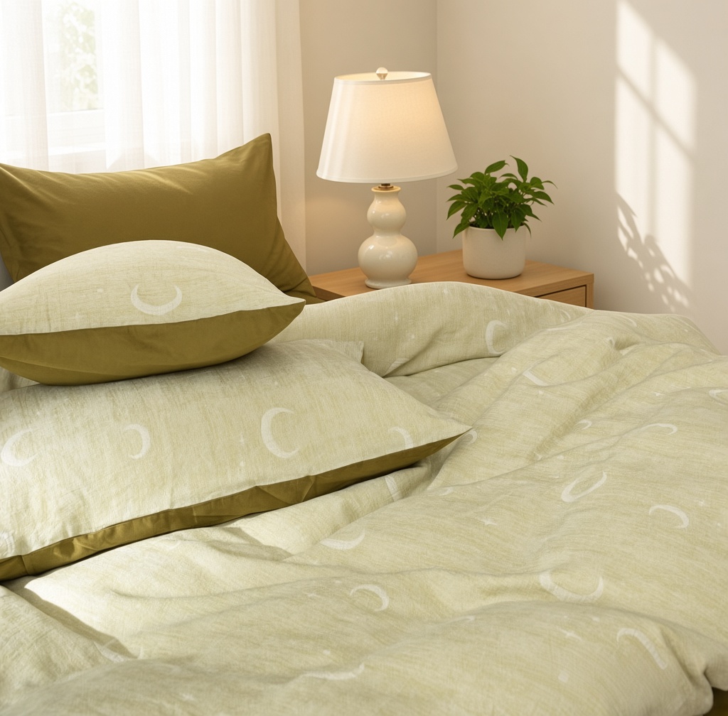 Vintage Long Staple Cotton Expertly Woven Jacquard Silky Bedding Set