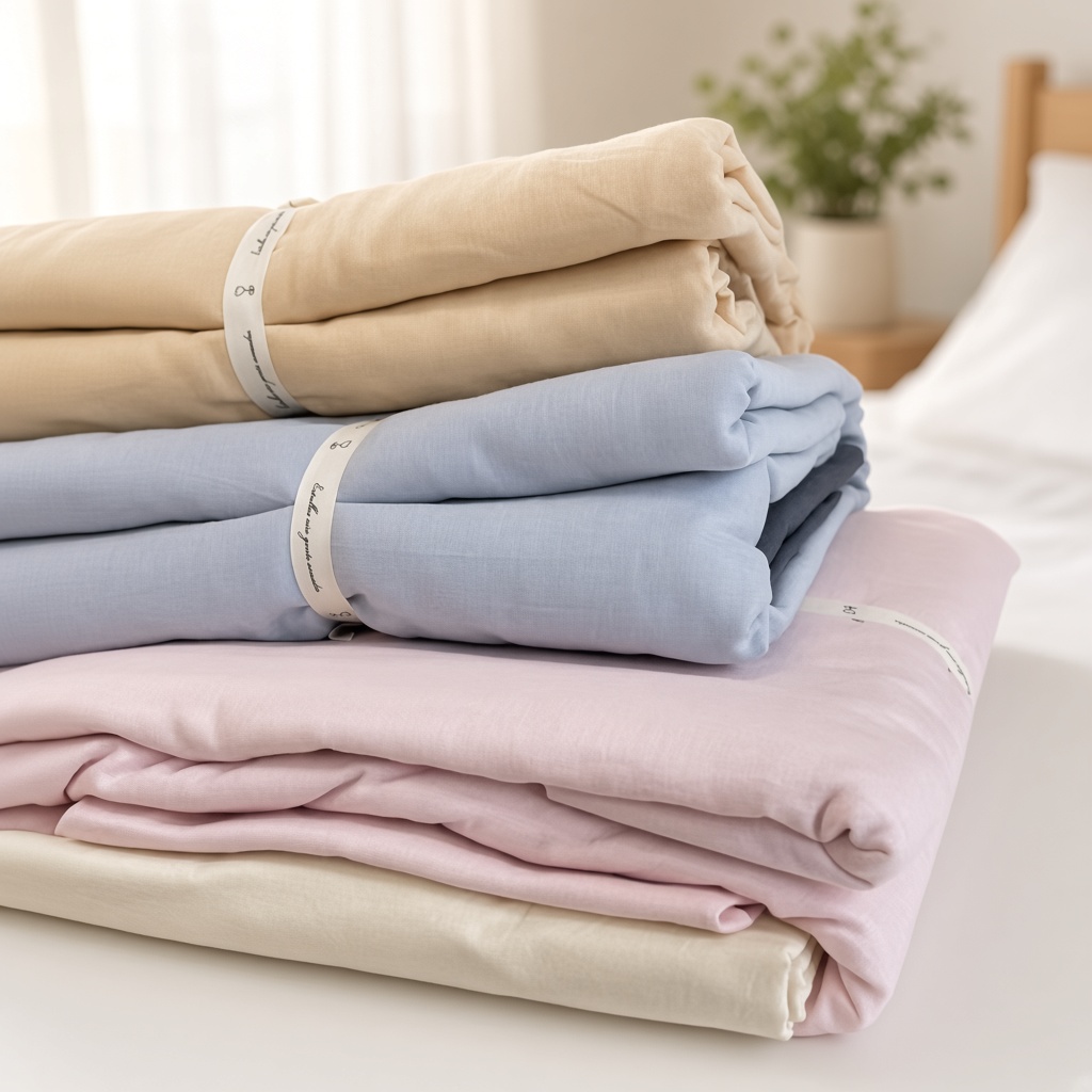 Minimalist Cotton Washed Double Layer Bedding Bundle