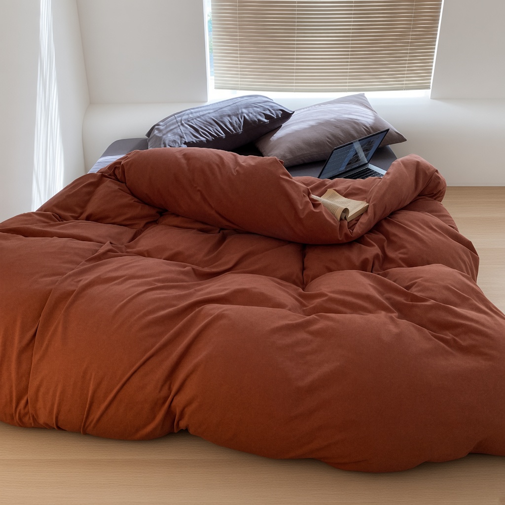 Mixed Color Jersey Knit Breathable Bedding Set