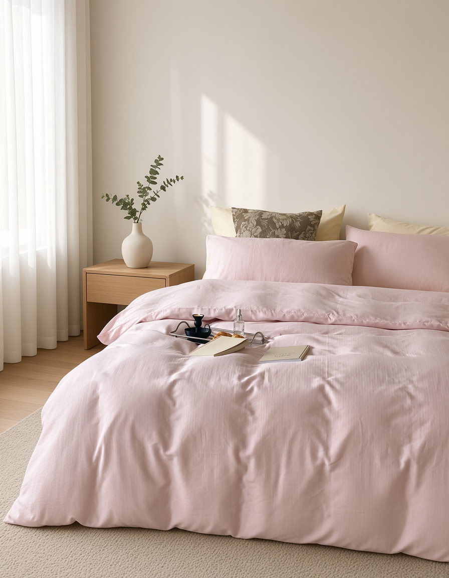 Minimalist Cotton Washed Double Layer Bedding Bundle