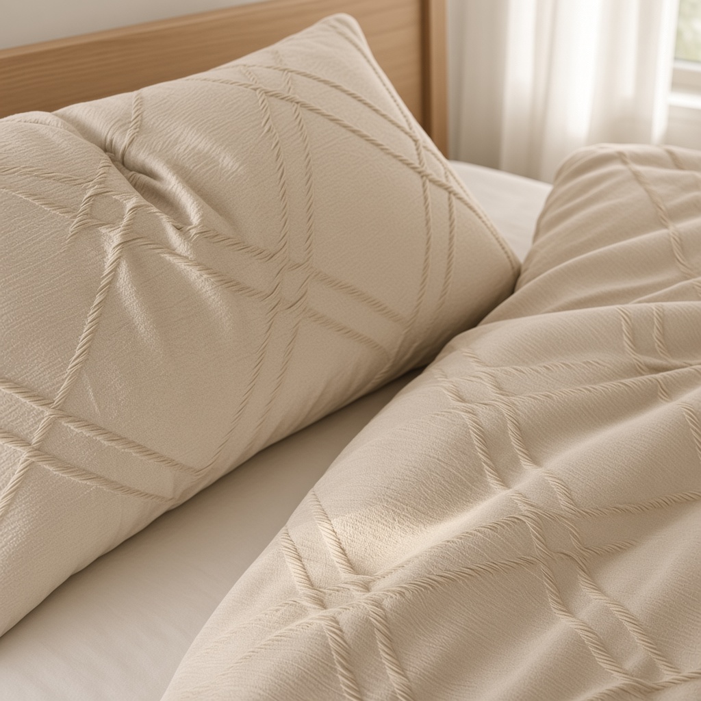 Minimalist Geometric Cotton Jacquard Bedding Set