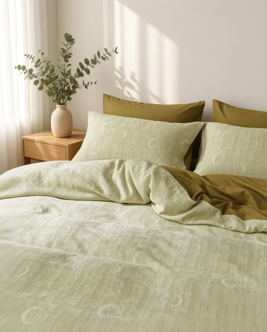 Vintage Long Staple Cotton Expertly Woven Jacquard Silky Bedding Set
