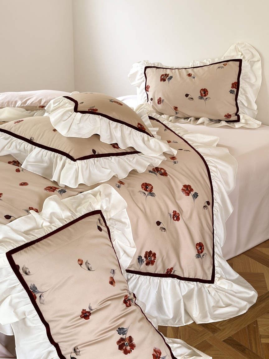 Floral Ruffled Bedding Bundle