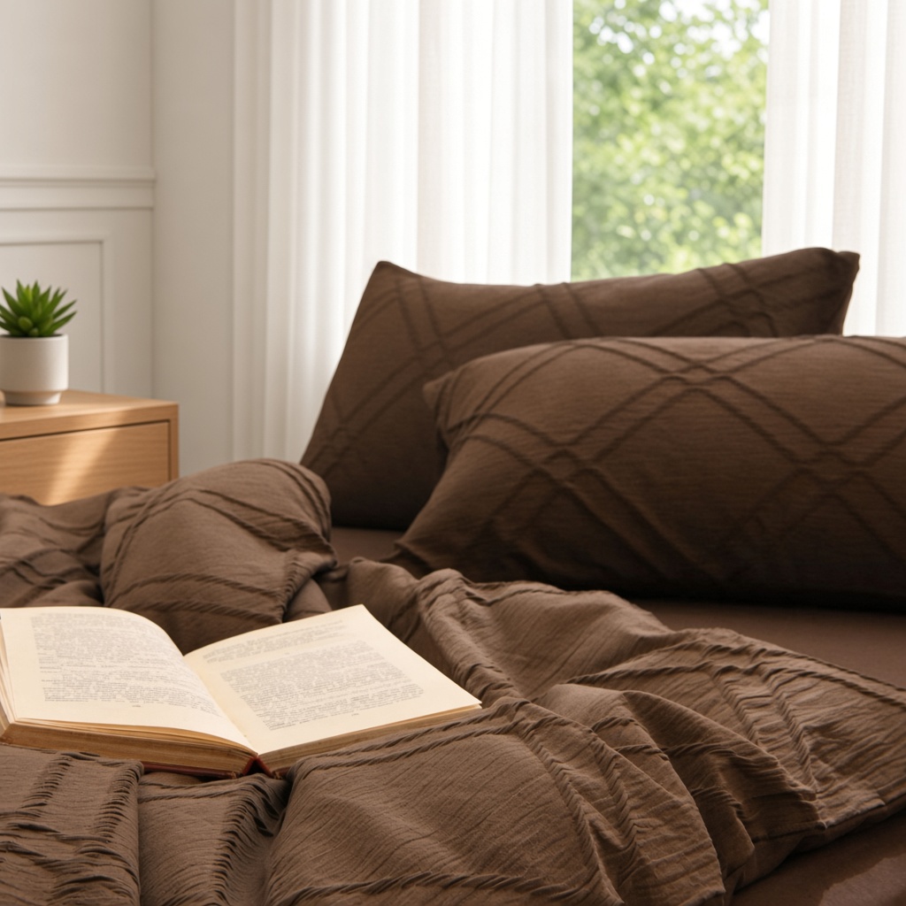 Geometric Cotton Jacquard Breathable Bedding Set