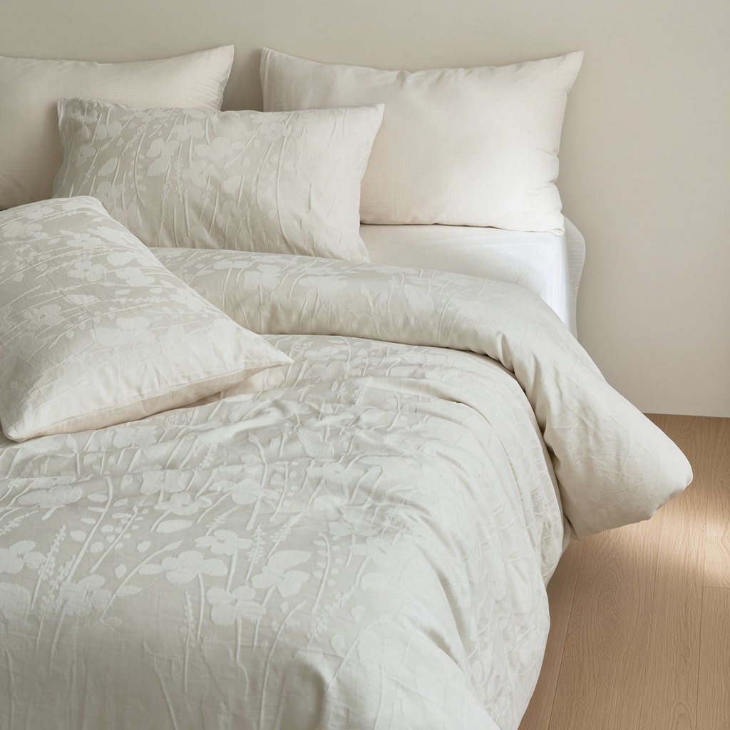 Tencel Cotton Jacquard Silky Bedding Set