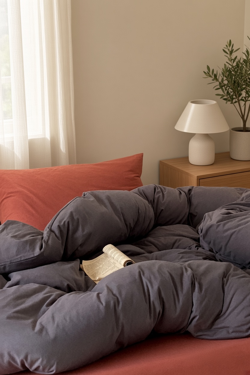 Warm Tone Jersey Knit Bedding Set
