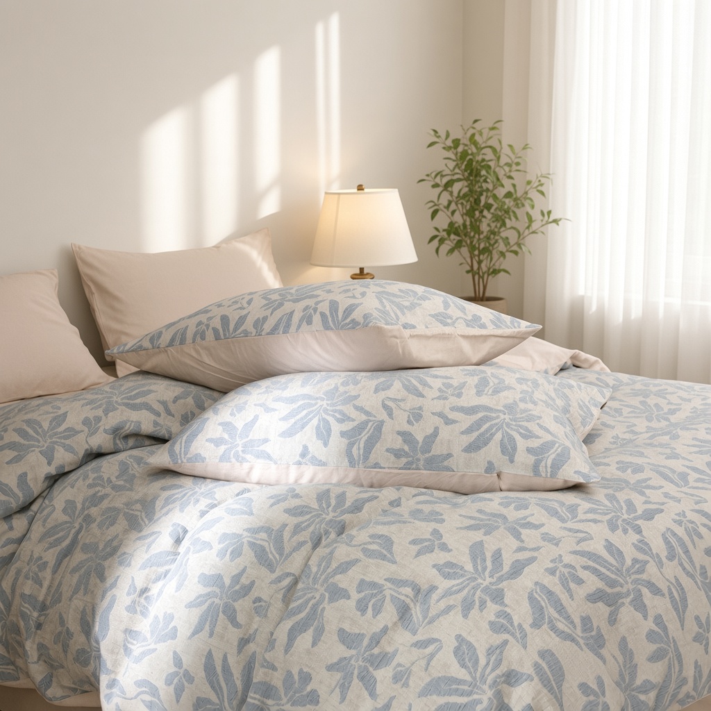 Vintage Long Staple Cotton Jacquard Silky Bedding Bundle