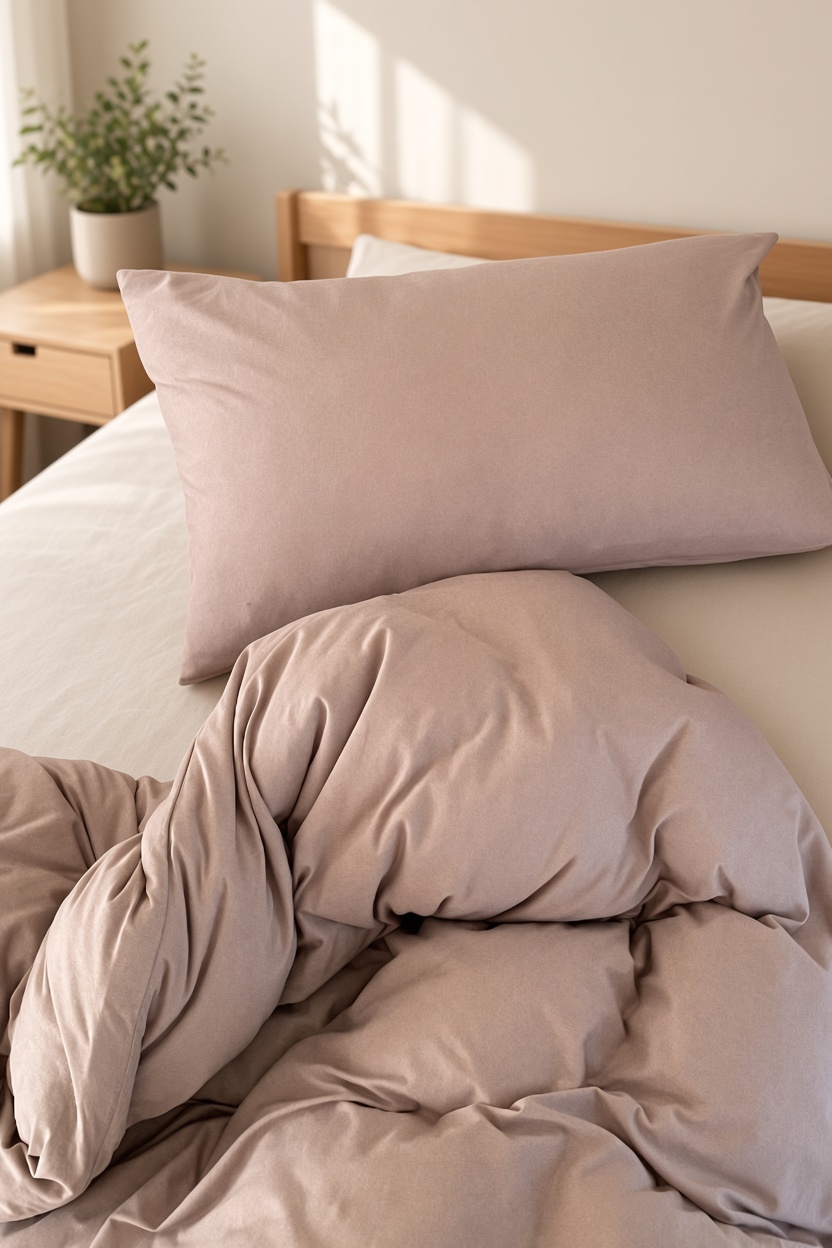 Mixed Color Jersey Knit Breathable Bedding Set
