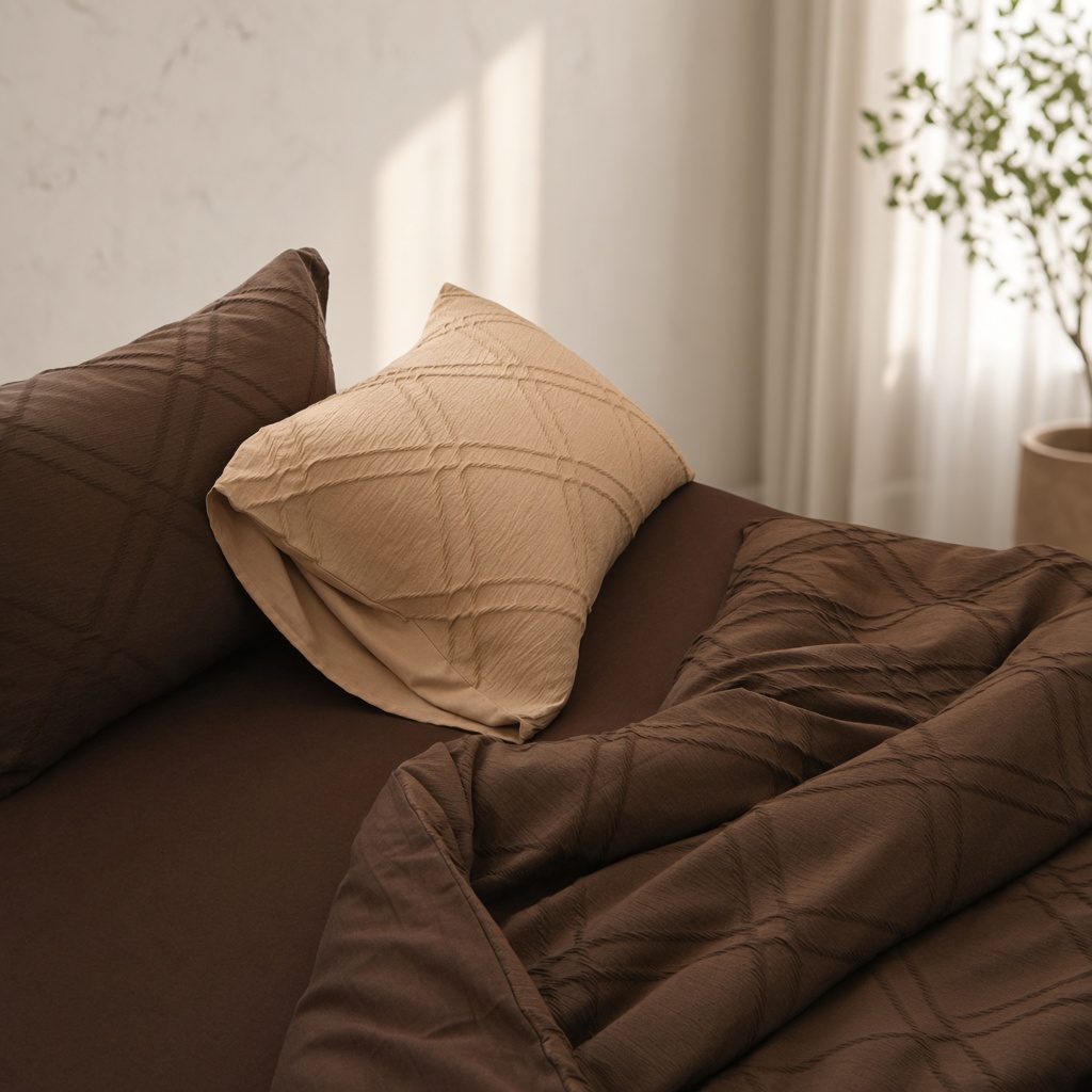Geometric Cotton Jacquard Breathable Bedding Set