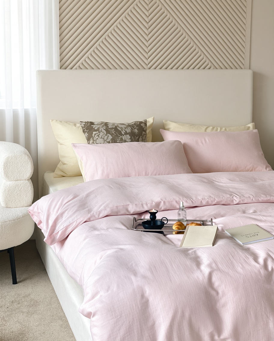 Minimalist Cotton Washed Double Layer Bedding Bundle