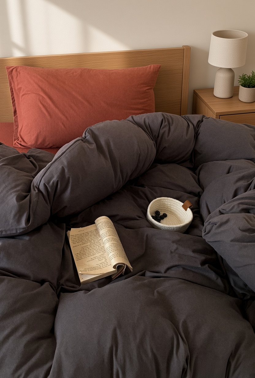 Mixed Color Jersey Knit Breathable Bedding Set