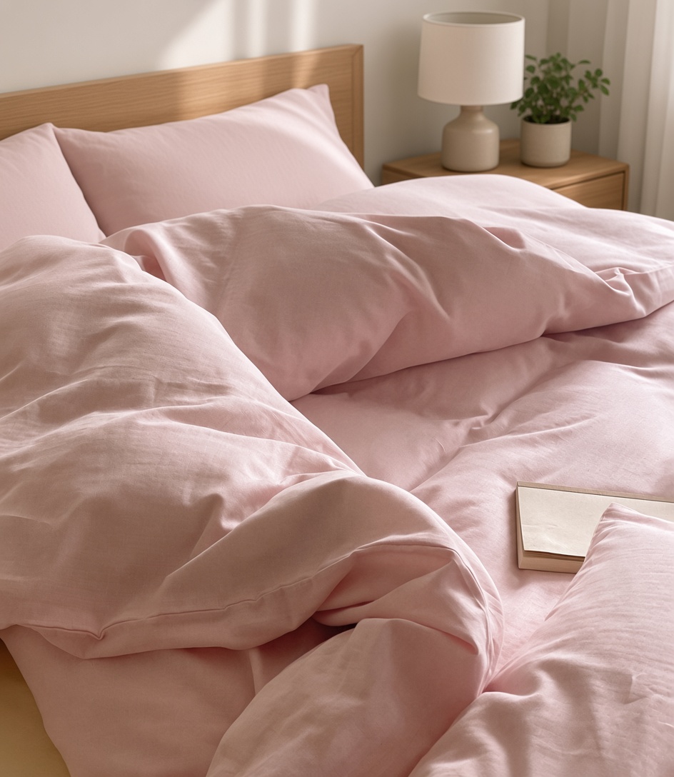 Minimalist Cotton Washed Double Layer Bedding Bundle