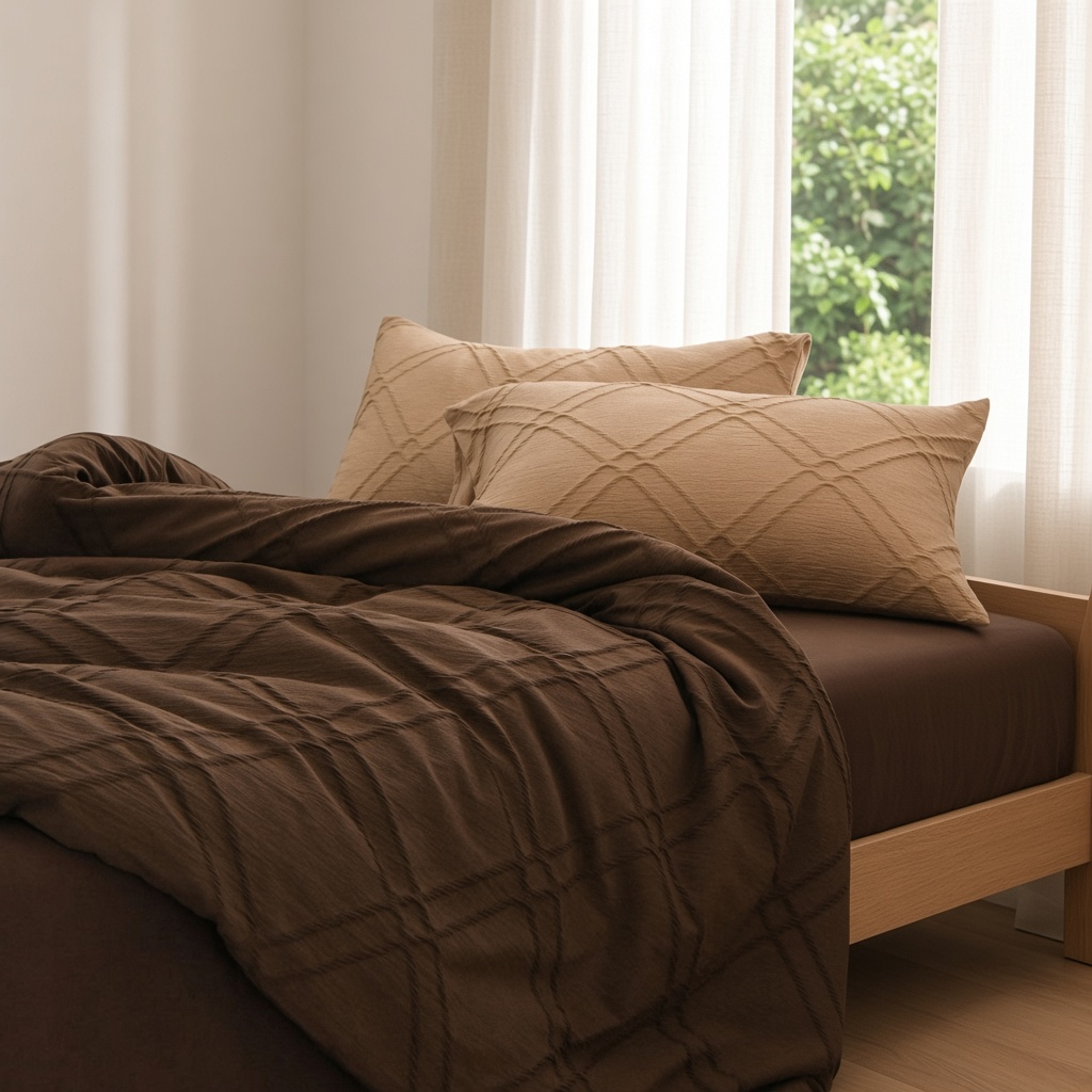 Minimalist Geometric Cotton Jacquard Bedding Set