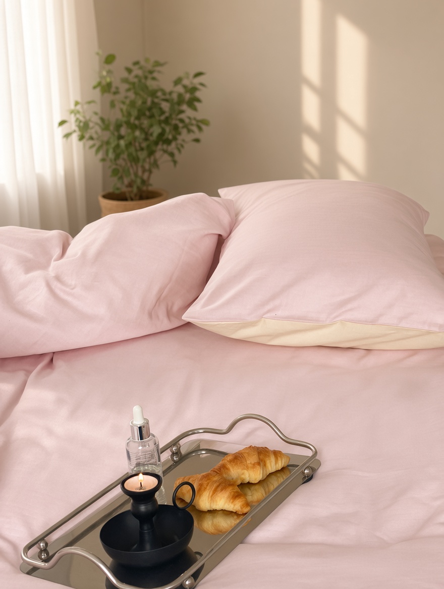 Minimalist Cotton Washed Double Layer Bedding Bundle