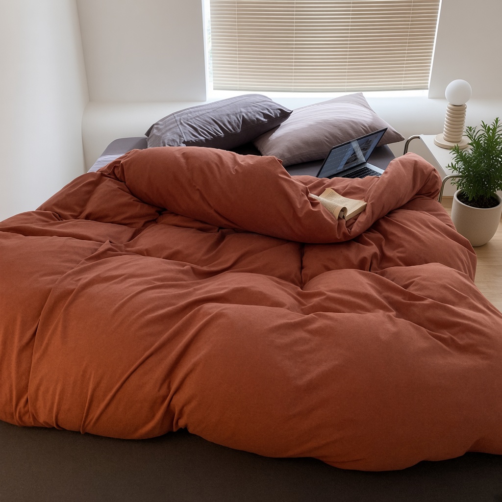 Warm Tone Jersey Knit Bedding Set