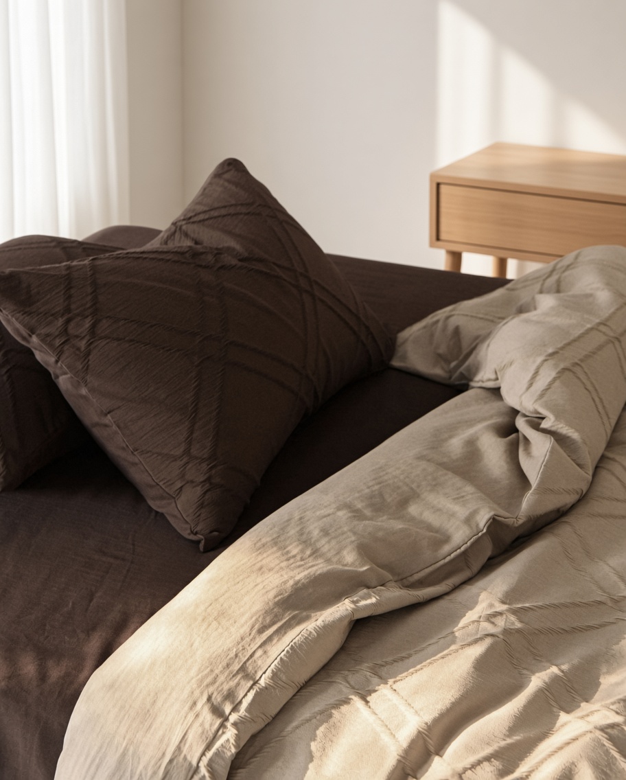 Minimalist Geometric Cotton Jacquard Bedding Set