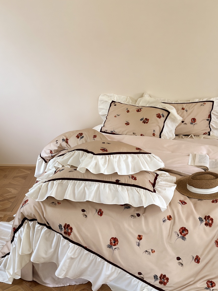 Floral Ruffled Bedding Bundle