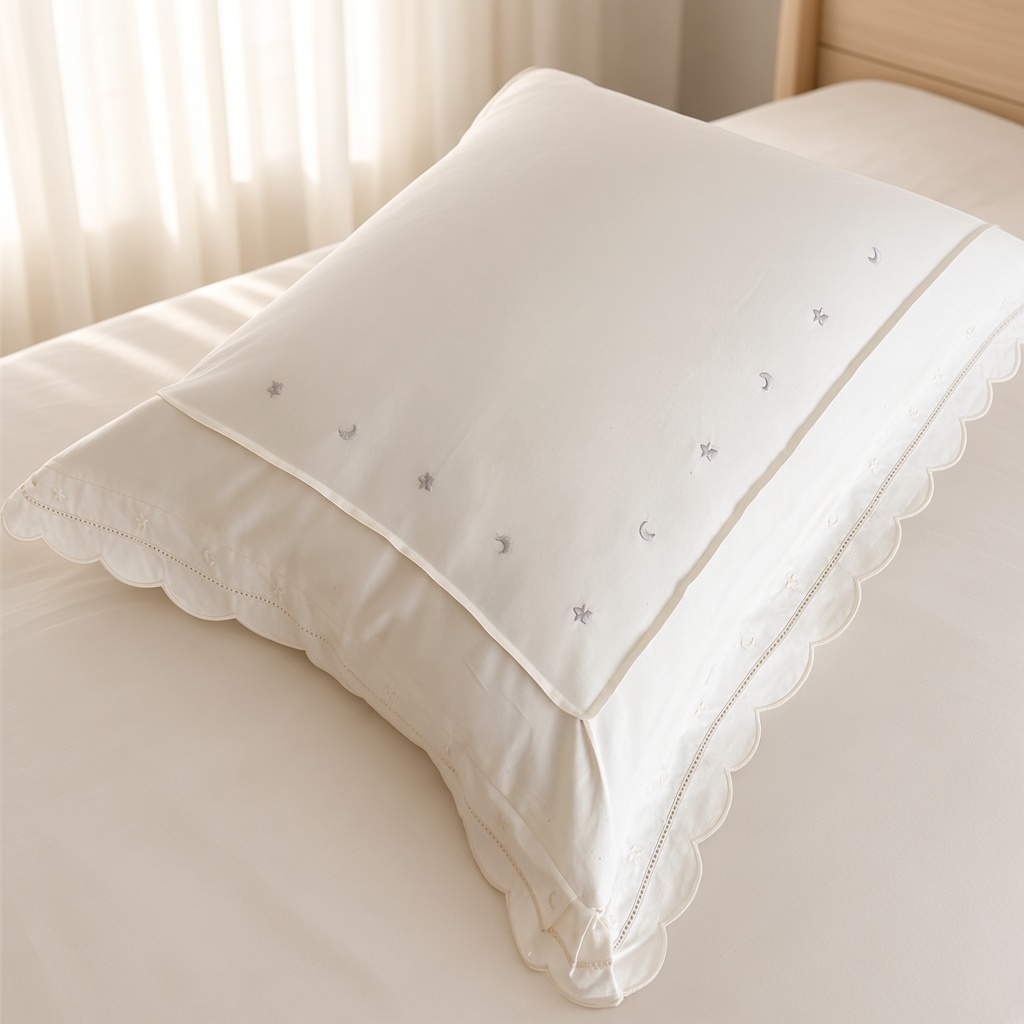 Celestial Ruffle Cotton Embroidered Bedding Bundle