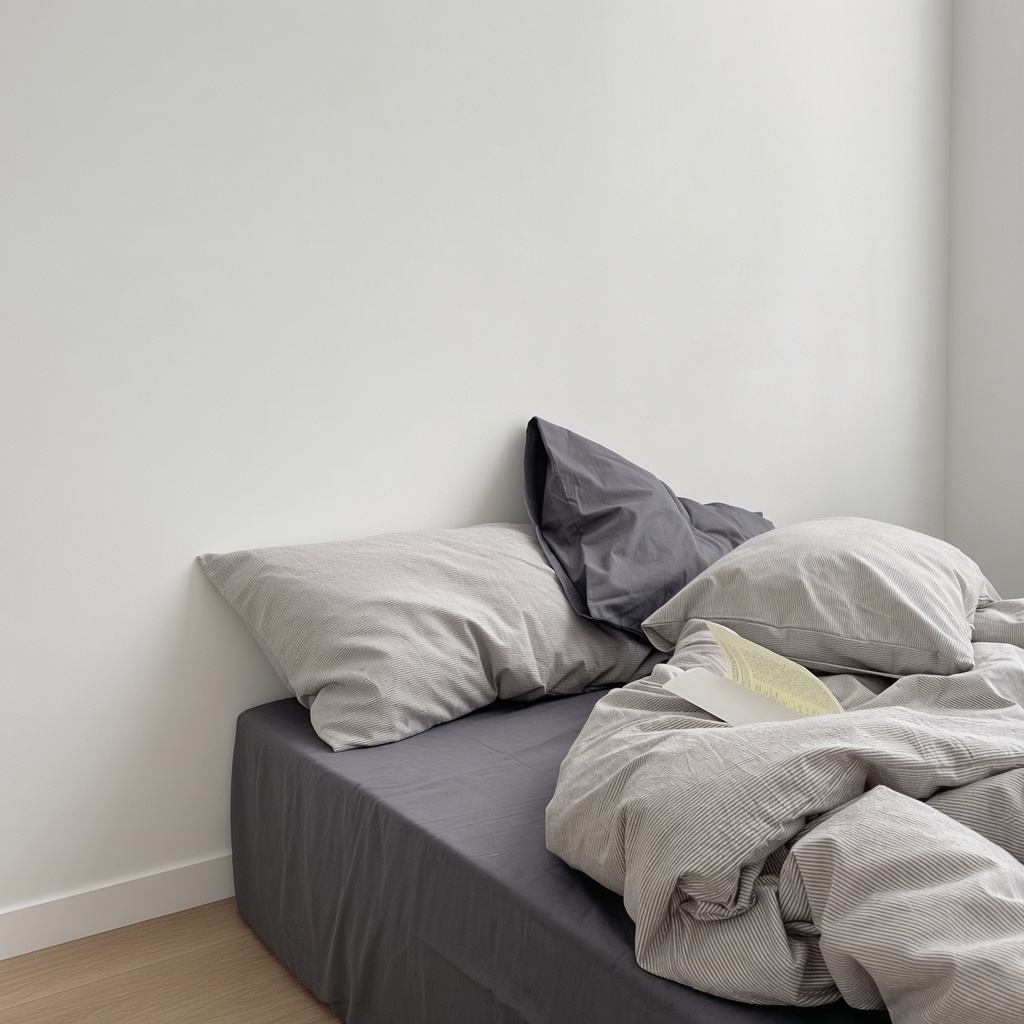 Minimalist Mixed Gingham Cotton Washed Breathable Bedding Set