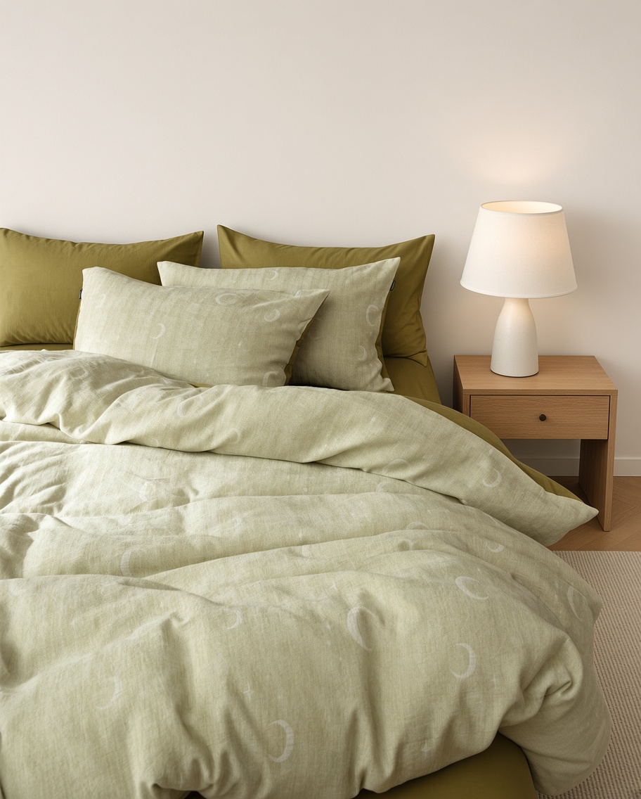 Vintage Long Staple Cotton Jacquard Silky Bedding Bundle