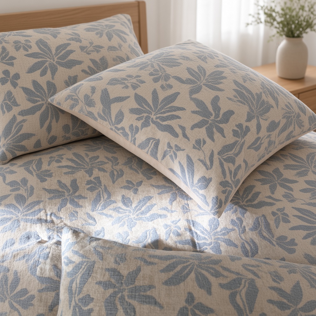 Vintage Long Staple Cotton Jacquard Silky Bedding Bundle