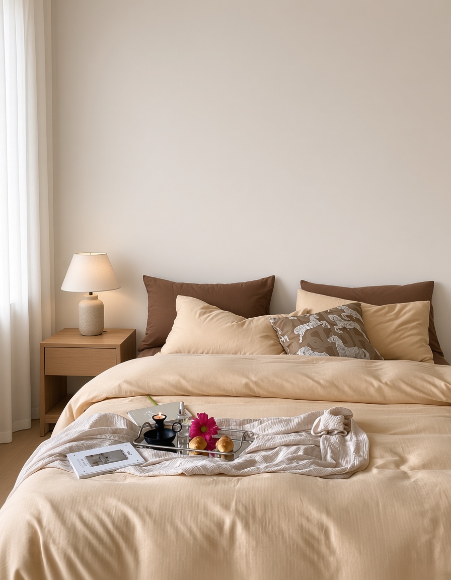Minimalist Cotton Washed Double Layer Bedding Bundle