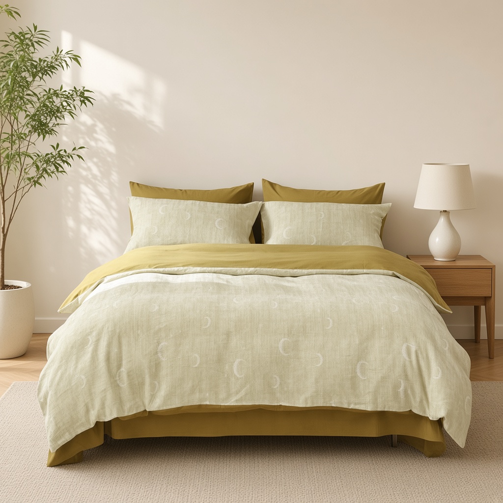 Vintage Long Staple Cotton Expertly Woven Jacquard Silky Bedding Set