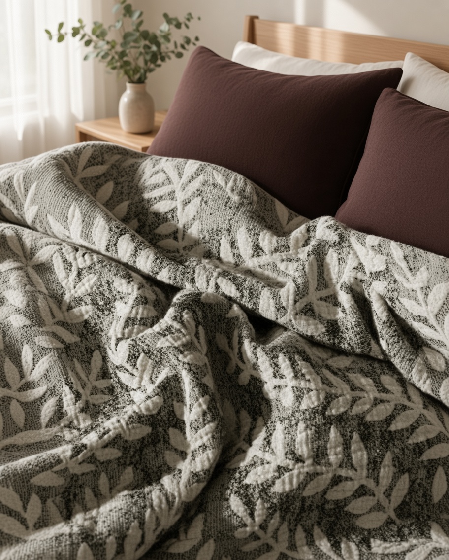 Vintage Long Staple Cotton Jacquard Silky Bedding Bundle