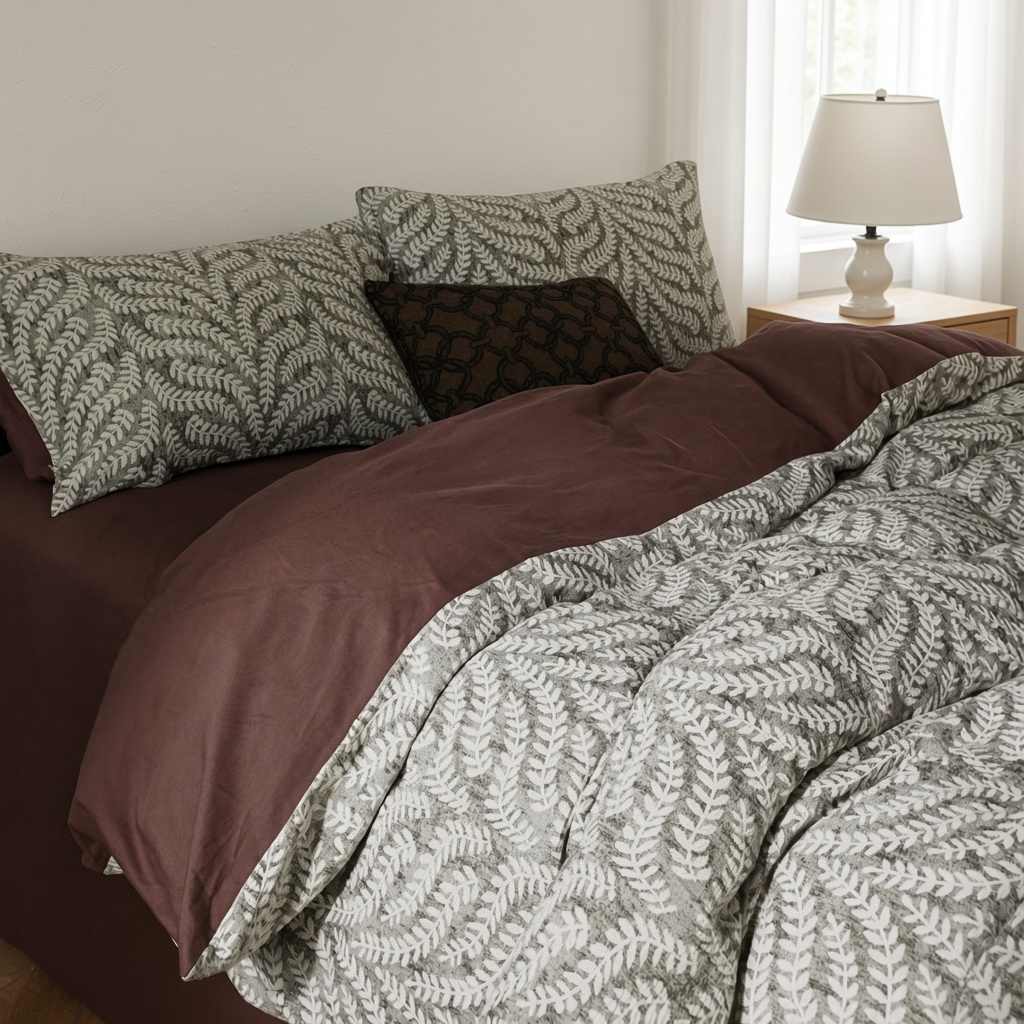 Vintage Long Staple Cotton Expertly Woven Jacquard Silky Bedding Set