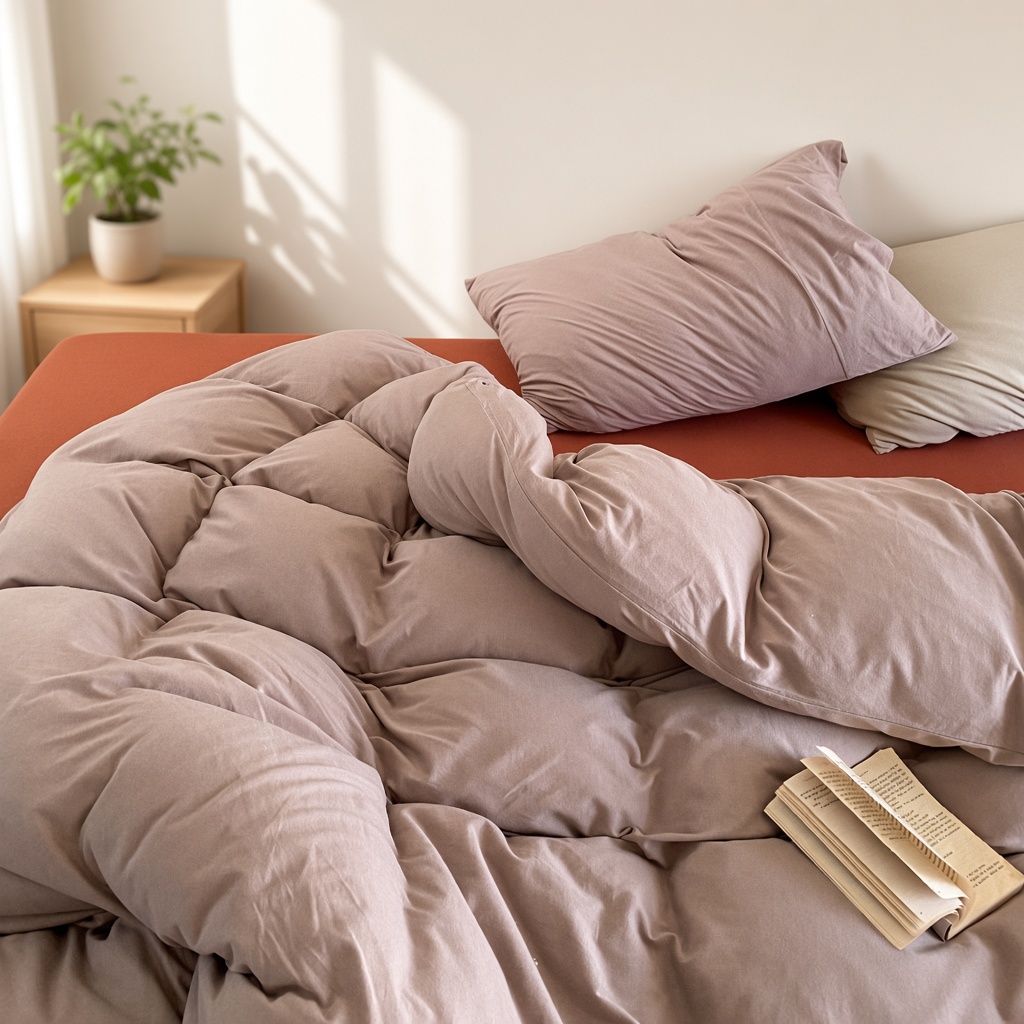 Mixed Color Jersey Knit Breathable Bedding Set