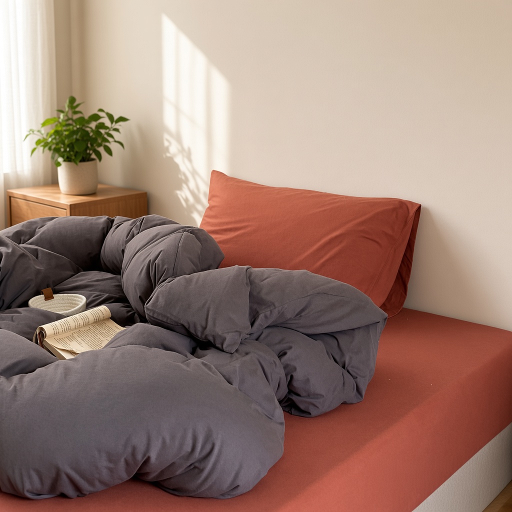 Warm Tone Jersey Knit Bedding Set