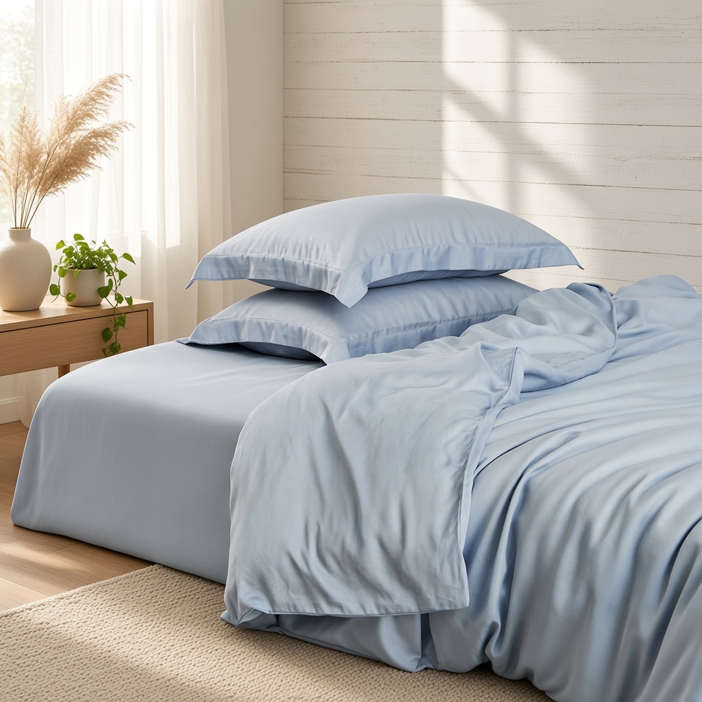 Solid Tencel Silky Bedding Set