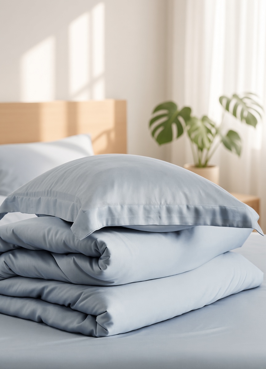 Solid Tencel Silky Bedding Set