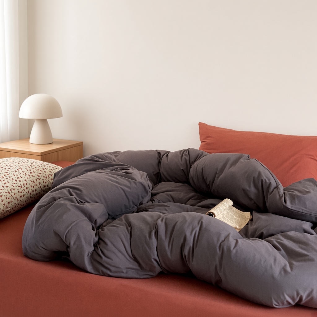 Mixed Color Jersey Knit Breathable Bedding Set