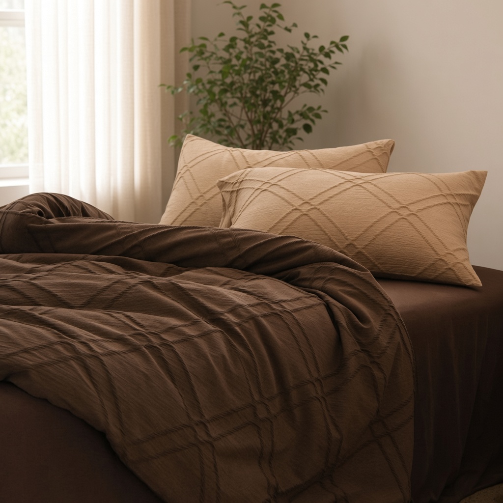 Geometric Cotton Jacquard Breathable Bedding Set