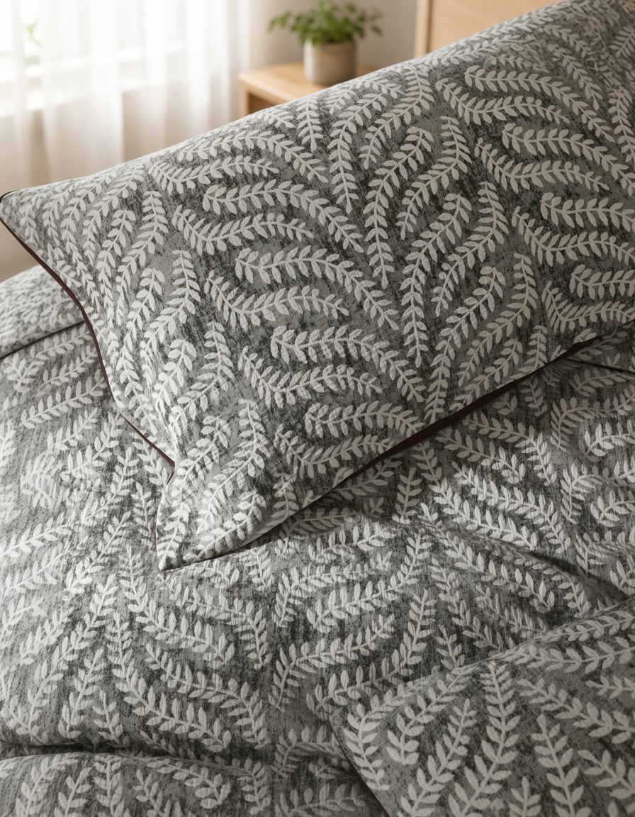 Vintage Long Staple Cotton Expertly Woven Jacquard Silky Bedding Set