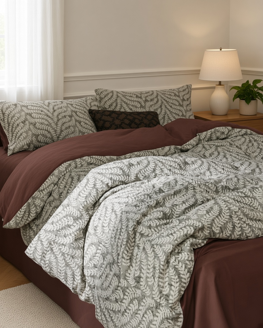Vintage Long Staple Cotton Jacquard Silky Bedding Bundle