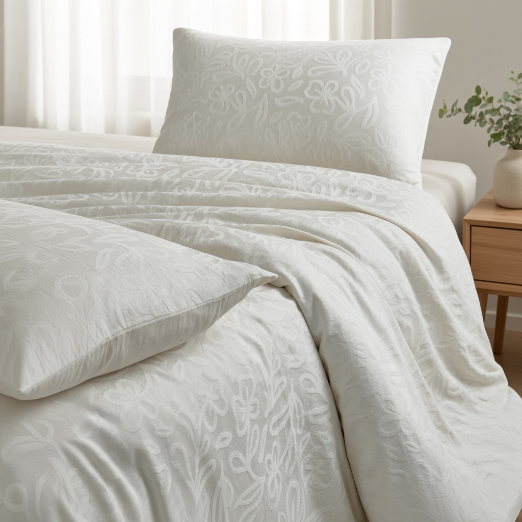 Tencel Cotton Jacquard Silky Bedding Set