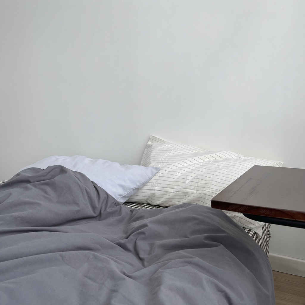 Minimalist Mixed Gingham Cotton Washed Breathable Bedding Set