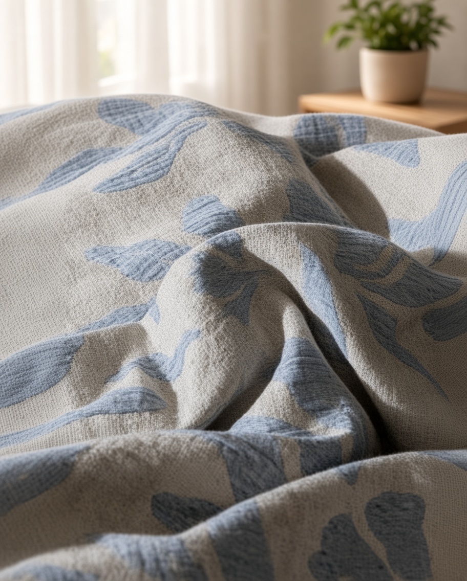 Vintage Long Staple Cotton Jacquard Silky Bedding Bundle